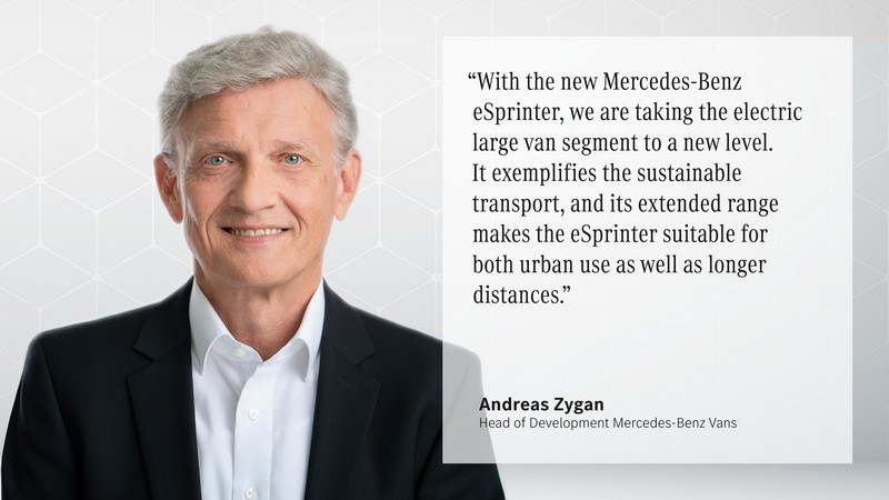 Mercedes-Benz Vans new eSprinter_Andreas Zygan (Head of Development Mercedes-Benz Vans)Mercedes-Benz Vans new eSprinter_Andreas Zygan (Head of Development Mercedes-Benz Vans)