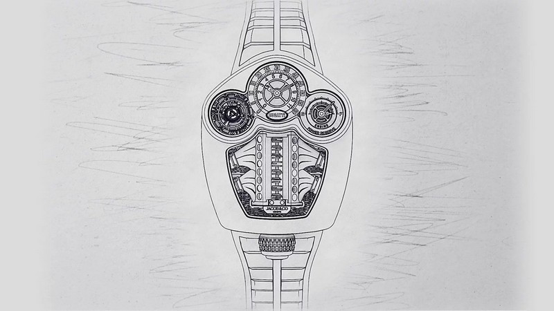 BUGATTI TOURBILLON karóra